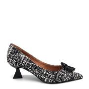 Chicco di Riso Zwarte en Witte Pumps Roberto Festa , Black , Dames