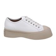 Witte Sneakers met Dikke Rubberen Zool Marni , White , Dames