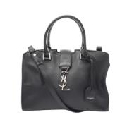 Pre-owned Leather handbags Yves Saint Laurent Vintage , Black , Dames