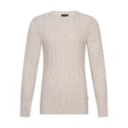 R-Neck Pullover Cavallaro , White , Heren