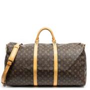 Pre-owned Coated canvas handbags Louis Vuitton Vintage , Brown , Dames