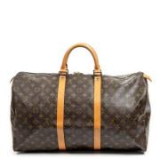 Pre-owned Coated canvas handbags Louis Vuitton Vintage , Brown , Dames