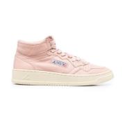 Peach Mid Sneakers Autry , Beige , Dames