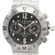 Pre-owned Metal watches Bvlgari Vintage , Black , Heren