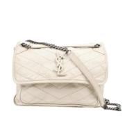 Pre-owned Leather shoulder-bags Yves Saint Laurent Vintage , Beige , D...