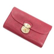 Pre-owned Leather wallets Louis Vuitton Vintage , Pink , Dames