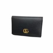 Pre-owned Leather wallets Gucci Vintage , Black , Dames