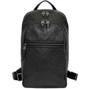 Pre-owned Leather backpacks Louis Vuitton Vintage , Black , Dames