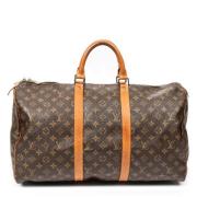 Pre-owned Coated canvas handbags Louis Vuitton Vintage , Brown , Dames