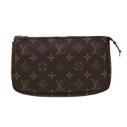 Pre-owned Canvas clutches Louis Vuitton Vintage , Brown , Dames