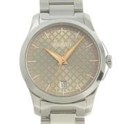 Pre-owned Metal watches Gucci Vintage , Gray , Dames