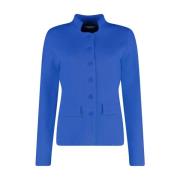 Gebreide Blazer Structuur Gebreid Bloomings , Blue , Dames