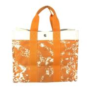 Pre-owned Fabric handbags Hermès Vintage , Orange , Dames