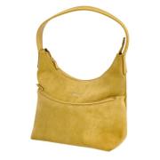 Pre-owned Suede gucci-bags Gucci Vintage , Beige , Dames