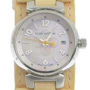 Pre-owned Leather watches Louis Vuitton Vintage , Gray , Dames