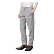 Katoenen corduroy broek met relaxte pasvorm Massimo Alba , Gray , Dame...