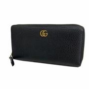 Pre-owned Leather wallets Gucci Vintage , Black , Dames