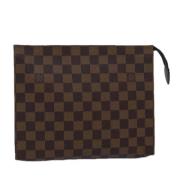 Pre-owned Canvas clutches Louis Vuitton Vintage , Brown , Dames