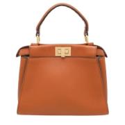 Pre-owned Leather handbags Fendi Vintage , Brown , Dames