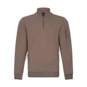 Half Zip Sweatshirt Cavallaro , Brown , Heren