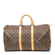 Pre-owned Coated canvas handbags Louis Vuitton Vintage , Brown , Dames