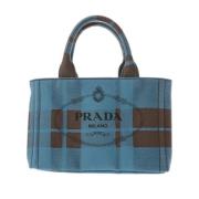 Pre-owned Denim totes Prada Vintage , Blue , Dames