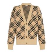 Vest met ruitpatroon Burberry , Beige , Dames