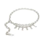 Strass Ketting Riem met D Hanger Diesel , Gray , Dames