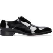 Zwarte lakleren Derby schoenen Giorgio , Black , Heren