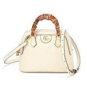 Pre-owned Leather gucci-bags Gucci Vintage , White , Dames