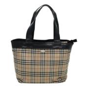 Pre-owned Fabric totes Burberry Vintage , Beige , Dames