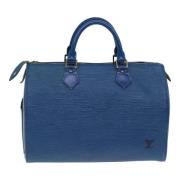 Pre-owned Leather louis-vuitton-bags Louis Vuitton Vintage , Blue , Da...