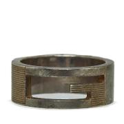 Pre-owned Metal rings Gucci Vintage , Gray , Unisex