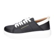 Heren Synthetisch Leren Sneakers Alexander Smith , Black , Heren