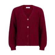 Rebekah Cardigan Vest Lofty Manner , Red , Dames