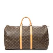 Pre-owned Coated canvas handbags Louis Vuitton Vintage , Brown , Dames