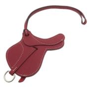 Pre-owned Leather key-holders Hermès Vintage , Red , Dames