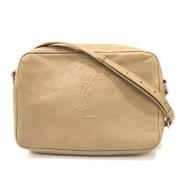 Pre-owned Leather shoulder-bags Yves Saint Laurent Vintage , Beige , D...