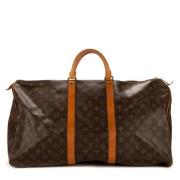 Pre-owned Coated canvas handbags Louis Vuitton Vintage , Brown , Dames