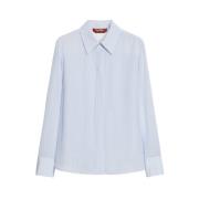 Elegante Witte Blouse Max Mara Studio , Blue , Dames