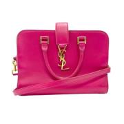 Pre-owned Leather handbags Yves Saint Laurent Vintage , Pink , Dames