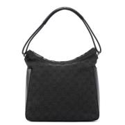 Pre-owned Canvas handbags Gucci Vintage , Black , Dames