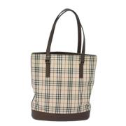 Pre-owned Canvas totes Burberry Vintage , Beige , Dames