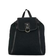 Pre-owned Canvas backpacks Gucci Vintage , Black , Dames