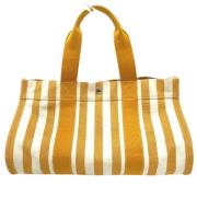 Pre-owned Cotton totes Hermès Vintage , Orange , Dames