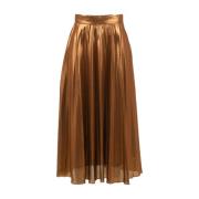 Bruine Suède Rok Model Atsk007 Attic and Barn , Brown , Dames