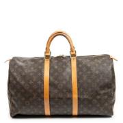 Pre-owned Coated canvas handbags Louis Vuitton Vintage , Brown , Dames