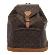 Pre-owned Canvas backpacks Louis Vuitton Vintage , Brown , Dames