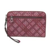 Pre-owned Leather clutches Bottega Veneta Vintage , Pink , Dames