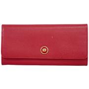 Pre-owned Leather wallets Loewe Pre-owned , Red , Dames